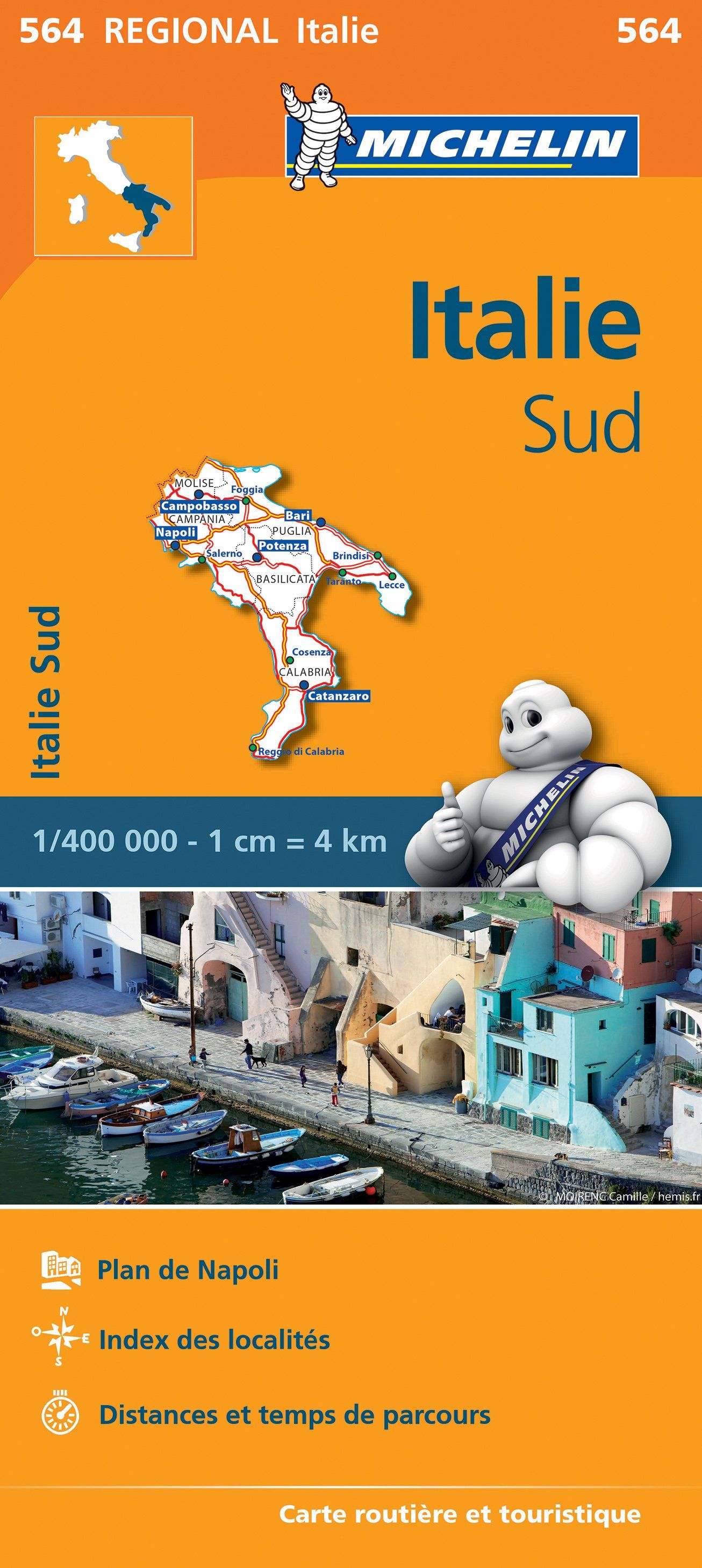 Carte routière n° 564 Italie du Sud Michelin La Compagnie des
