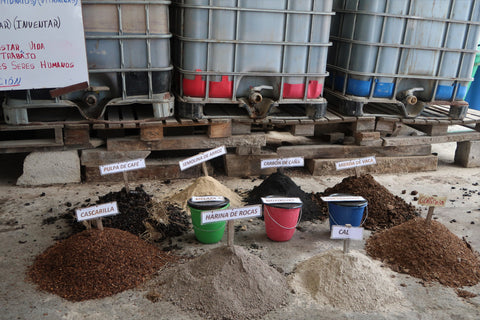 COMSA staff introduce and explain different components of their fertilizers.