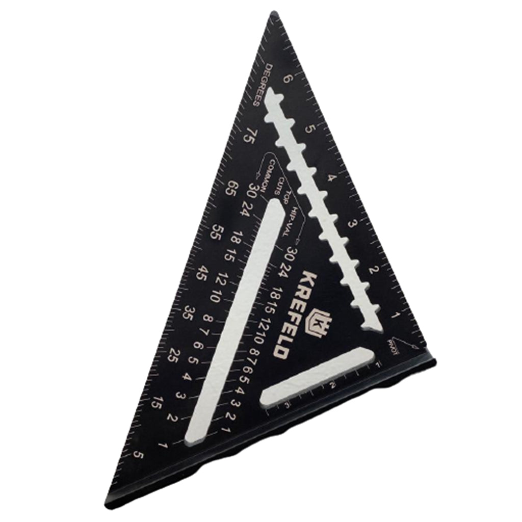 SLATIOM 7inch Aluminum Speed Square Triangle Angle Protractor Measuring Tool Stainless Steel Gauge Color : Silver 