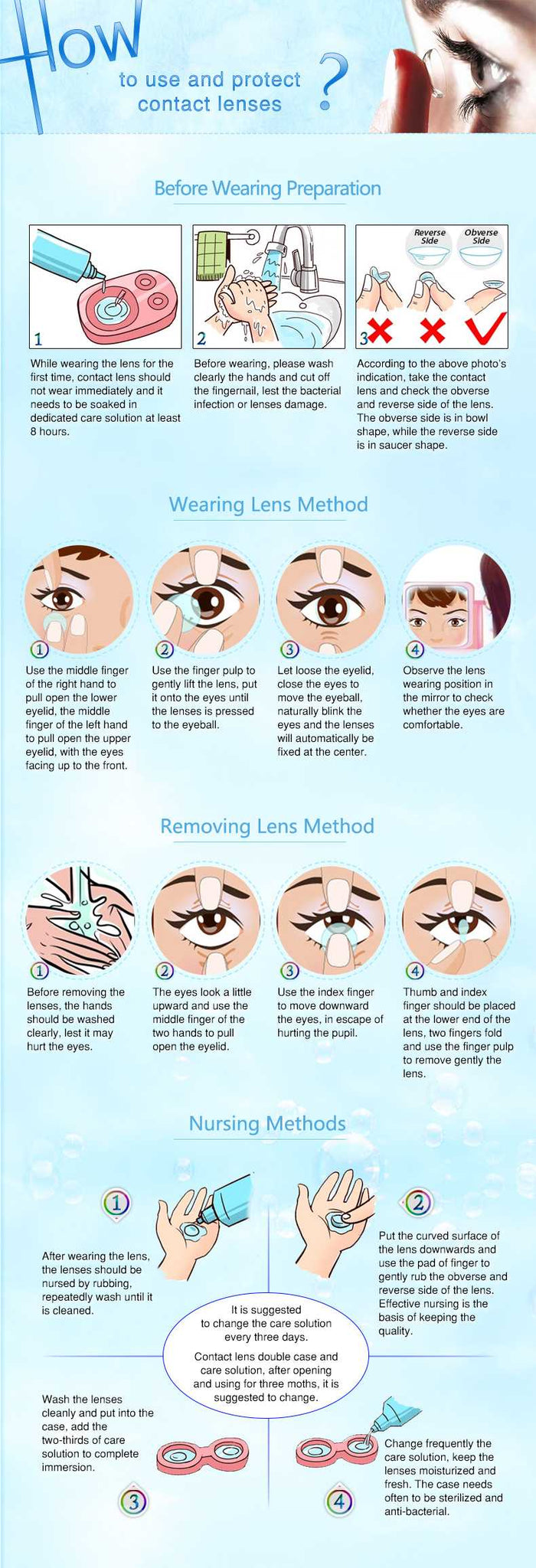How to Use and Protect Contact Lenses
