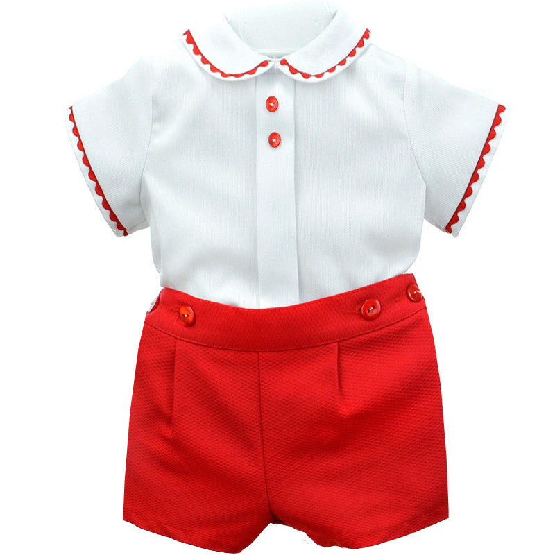 baby boy red spanish outfit