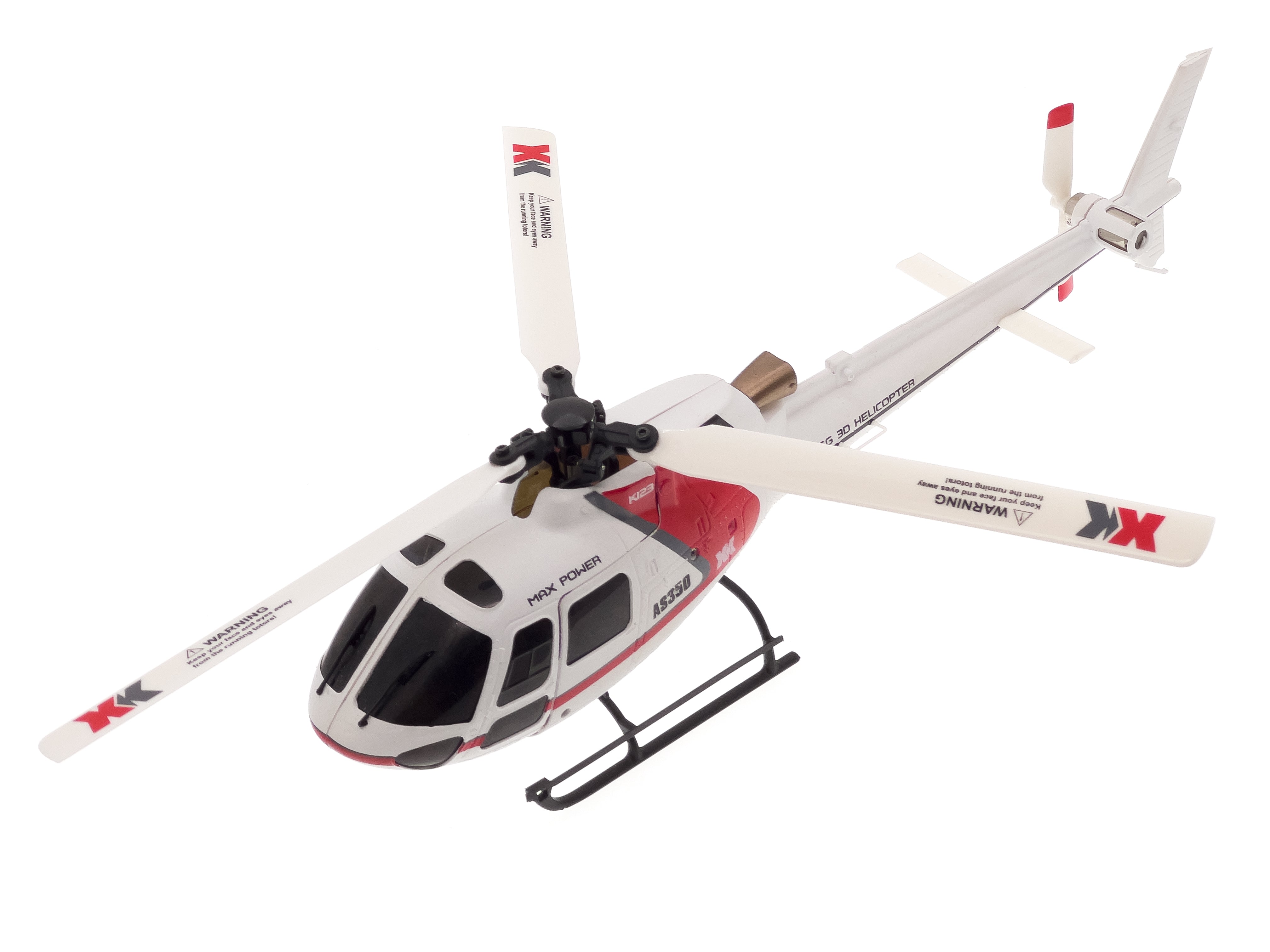 XK AS350 K123 6CH 2.4GHz 6 Gyro RC Helicopter (RTF Edition)