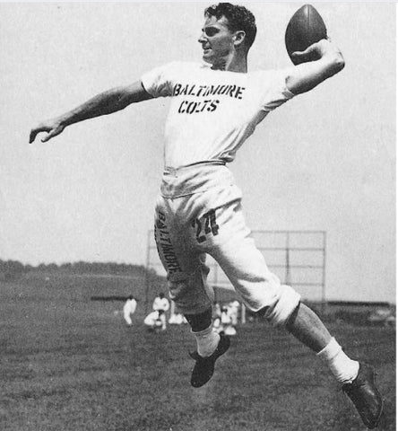 Ernie Case | Left Handed Quarterback | Photo Credit: Football in Baltimore: History and Memorabilia from Colts to Ravens