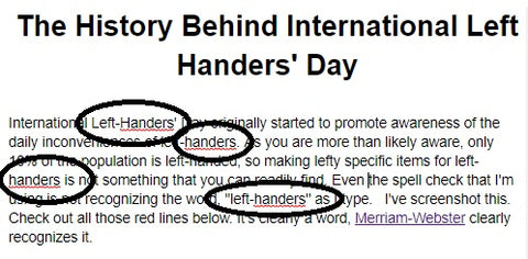 Left Handers Definition | Lefties Only 