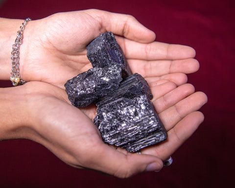 Large Black Tourmaline Specimens