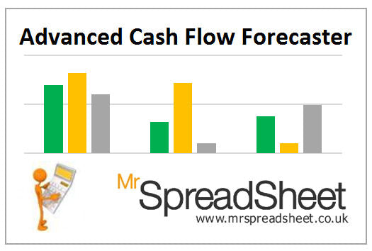 Cash Flow Forecasting Spreadsheet - with Advanced Features