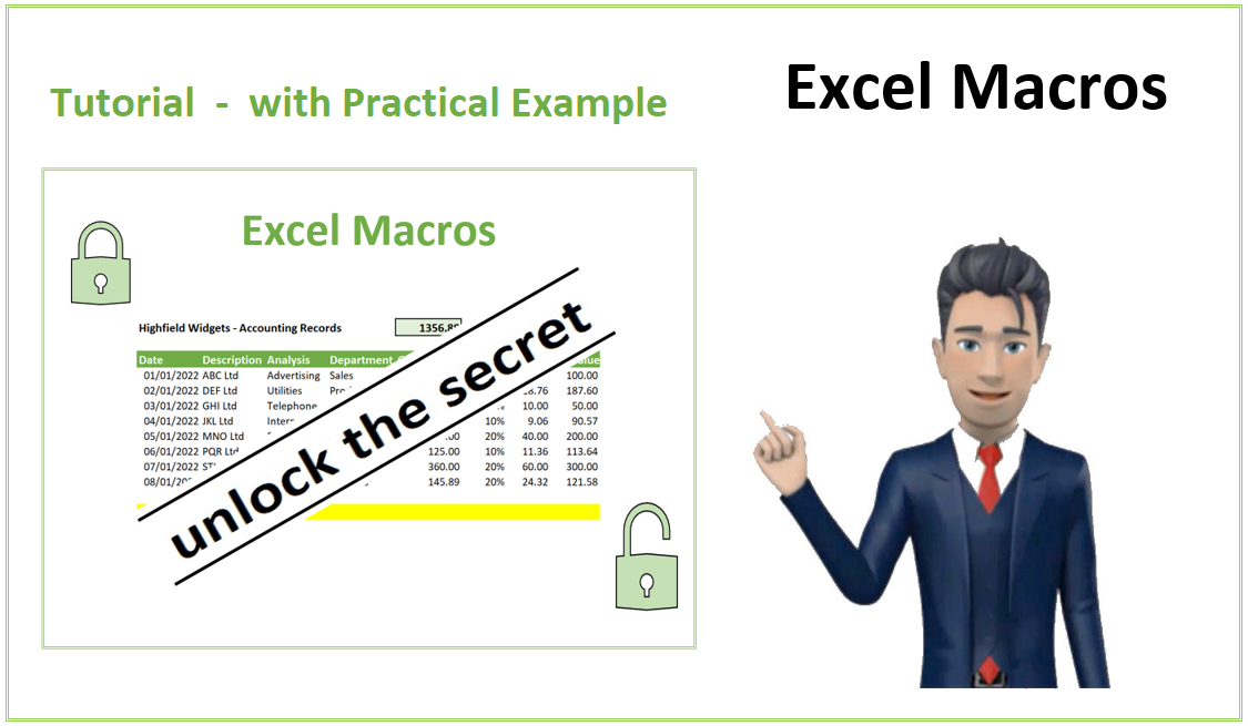 Free Template Learn Excel Macros With a Practical Example Parts