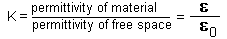 Dielectric constant