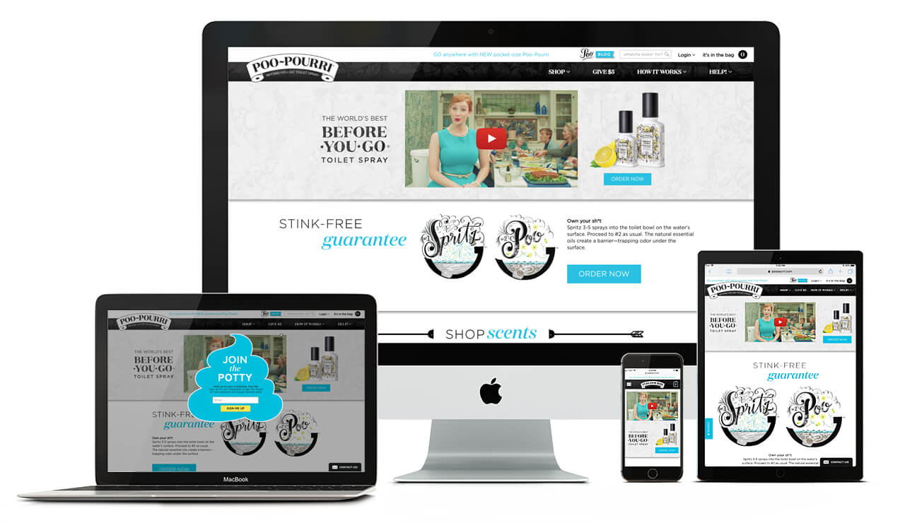 Poo~Pourri ecommerce site