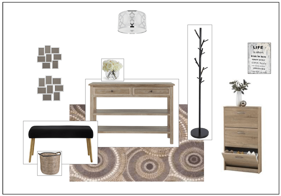 Moodboard for an entryway