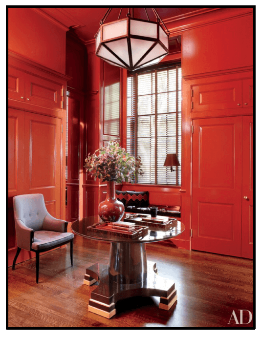 Example of a vibrant foyer