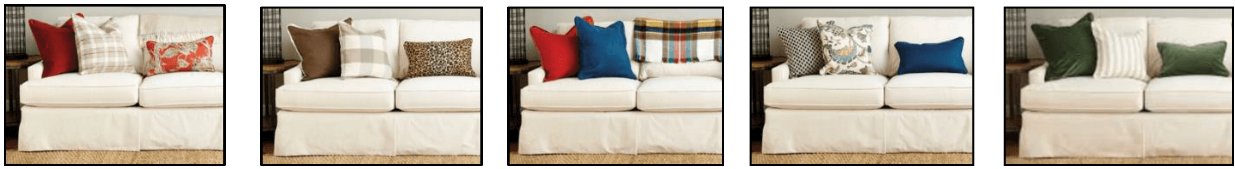 Replace cushions for spring to give a brand new look