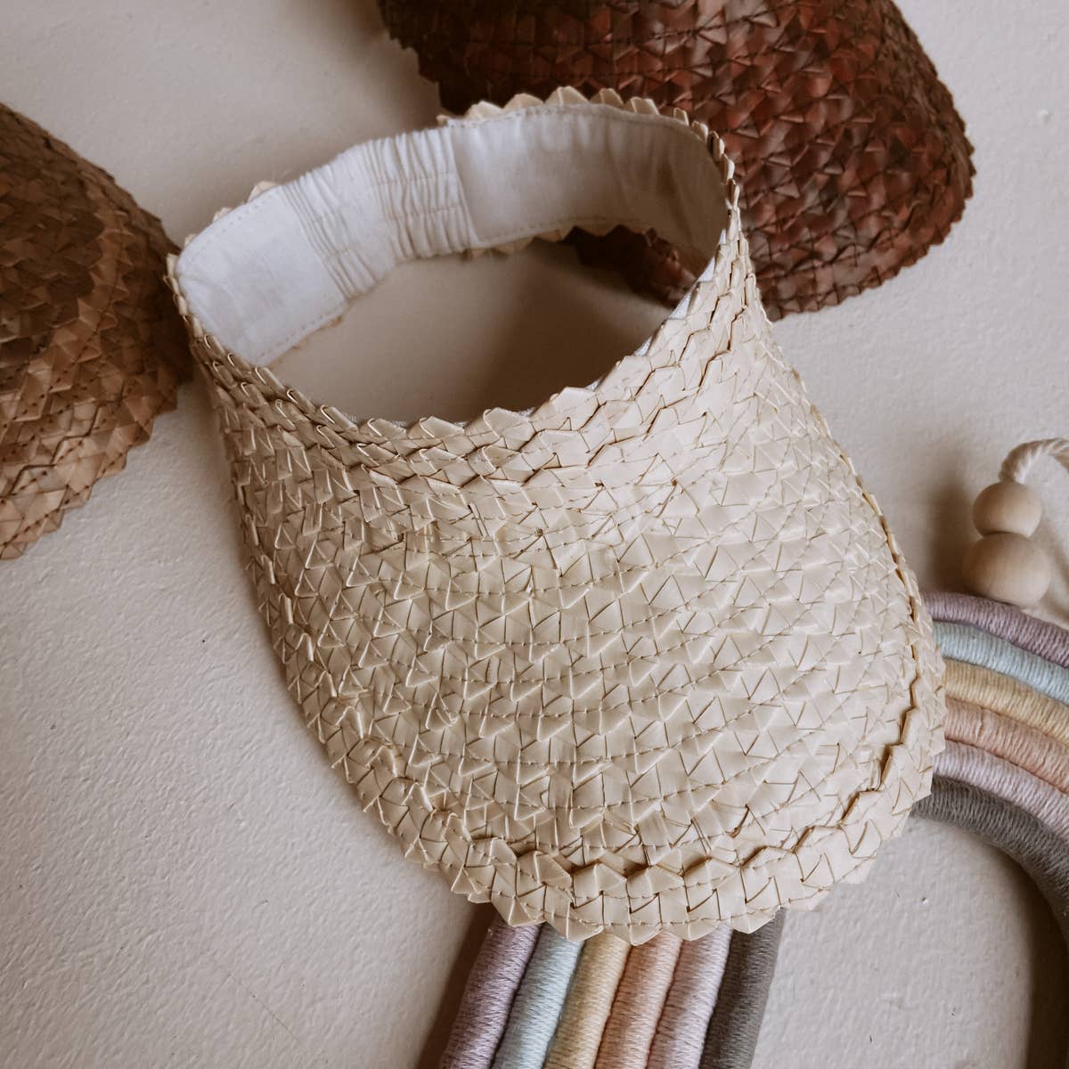 Imperfect Rattan Sun Visors for Kids