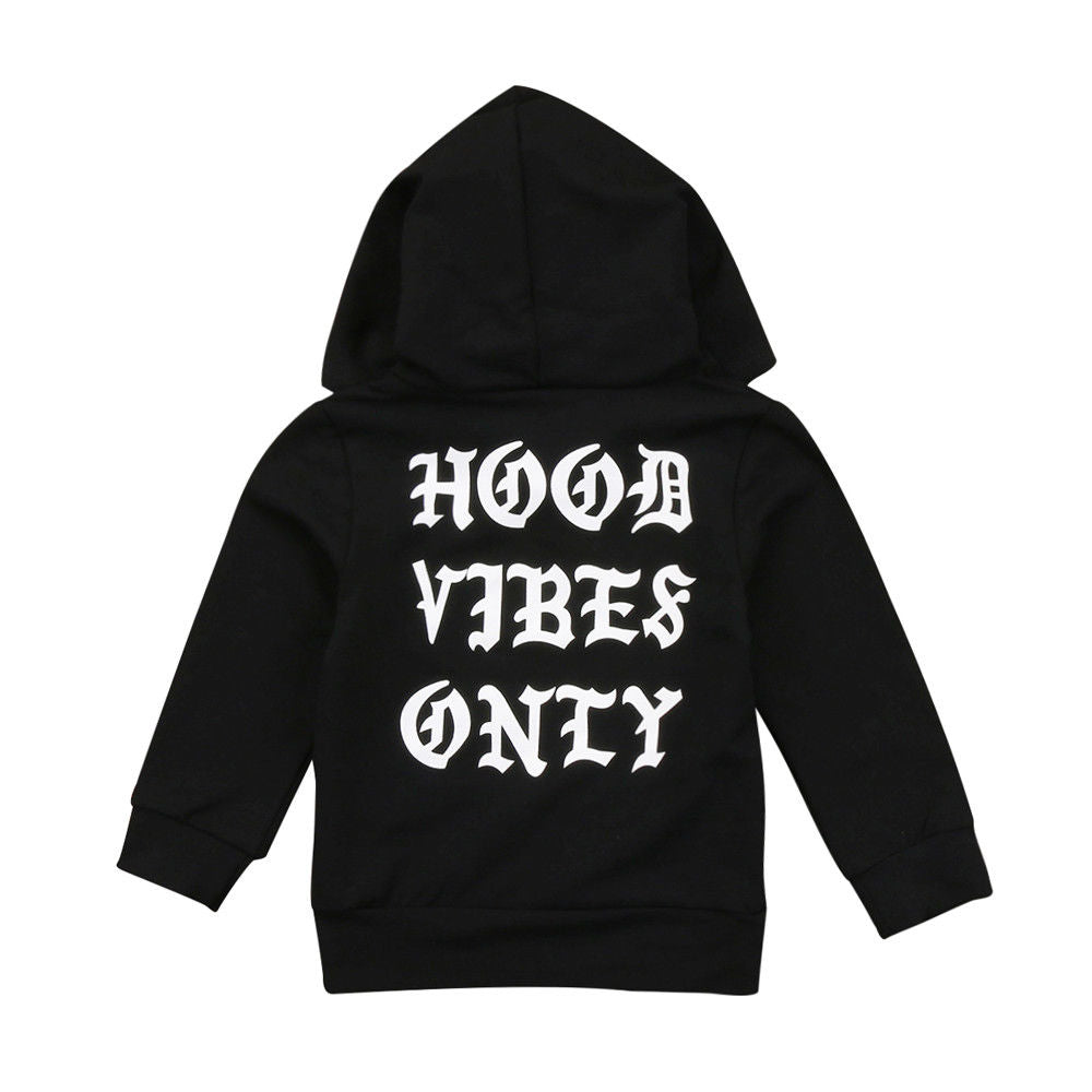 infant black hoodie