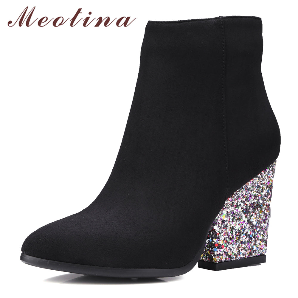 designer glitter boots