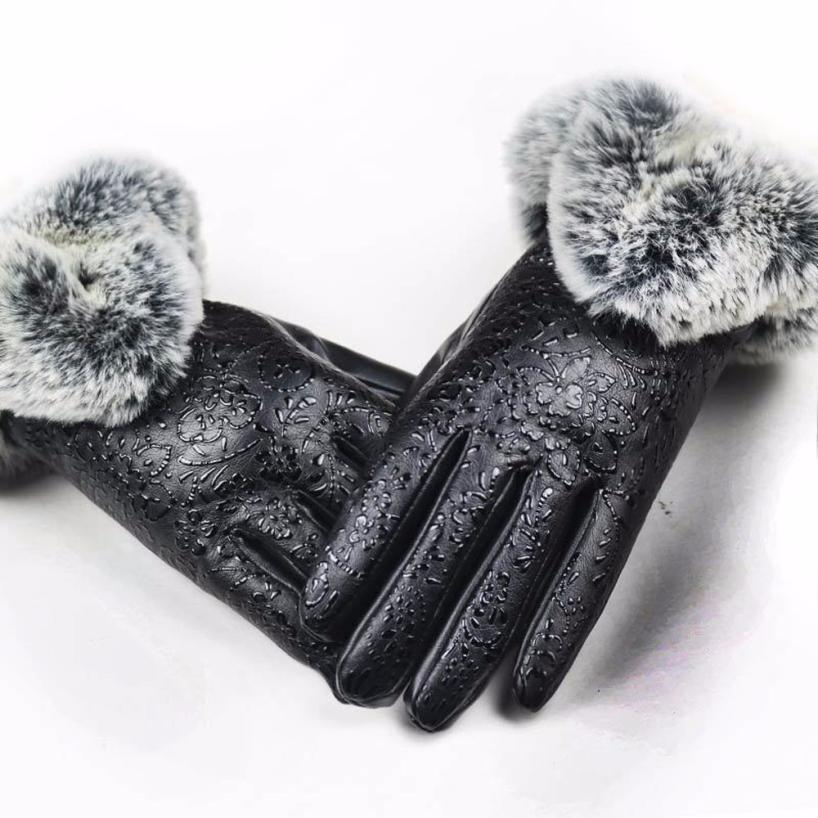 rabbit hair gloves