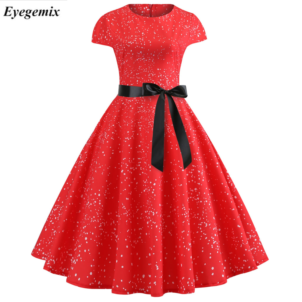 red christmas party dress