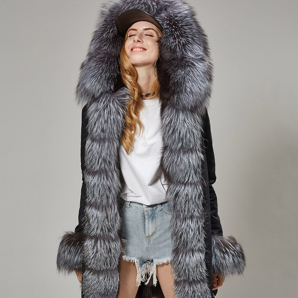 big fur coat womens