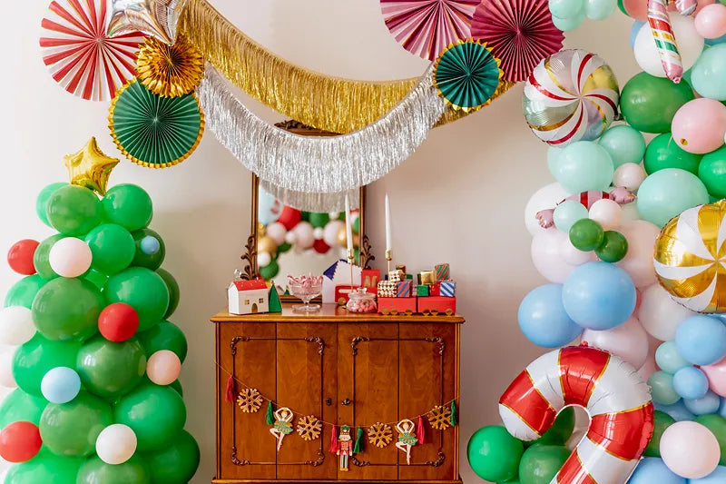 silver fringe garland