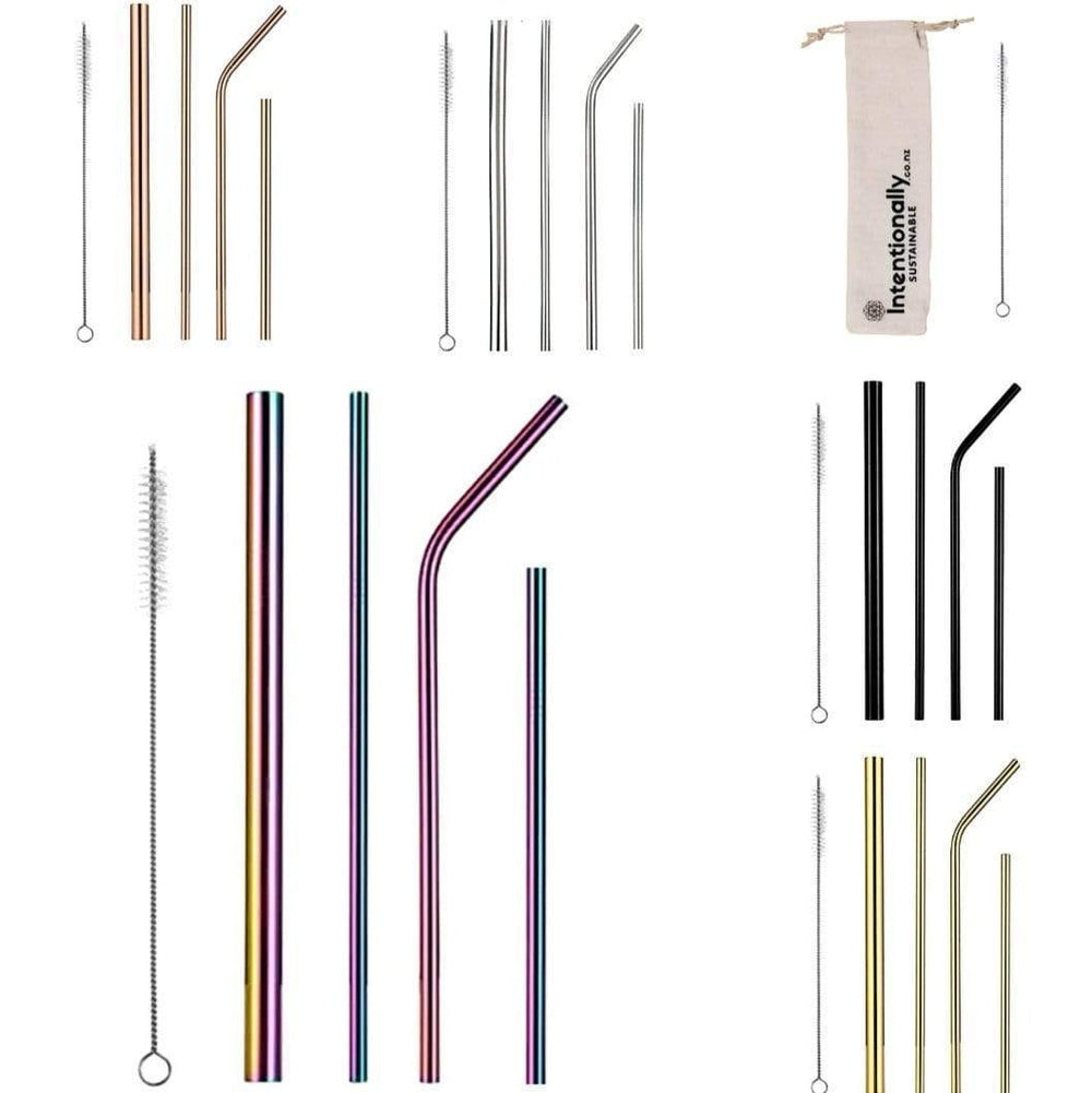 Intentionally Sustainable Ltd Stainless Steel Reusable 304 Food Grade Drinking Straws