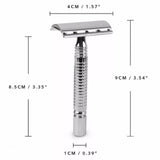 Intentionally Sustainable Ltd Short Handle Silver Double Edge Razor - Silver Silver Short