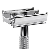 Intentionally Sustainable Ltd Short Handle Silver Double Edge Razor - Silver Silver Short