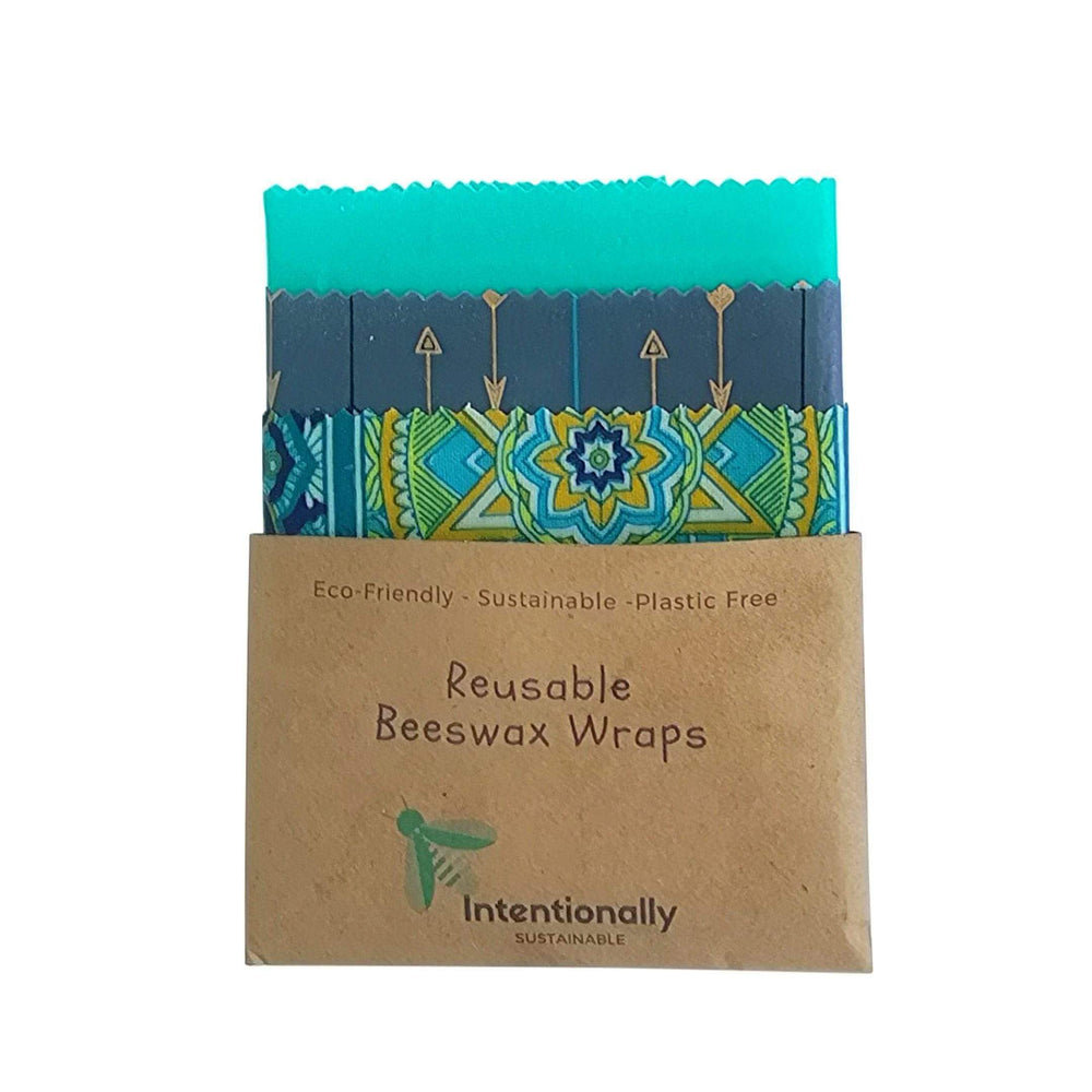 Intentionally Sustainable Ltd Reusable Beeswax Wraps Beeswax 3pc Food Cover Set