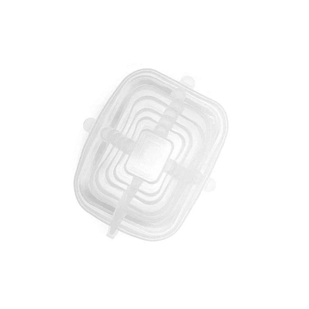 Intentionally Sustainable Ltd Silicone Stretch Lids: Square, Circle, Rectangle Rectangle / Clear
