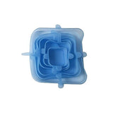 Intentionally Sustainable Ltd Silicone Stretch Lids: Square, Circle, Rectangle Square / Blue