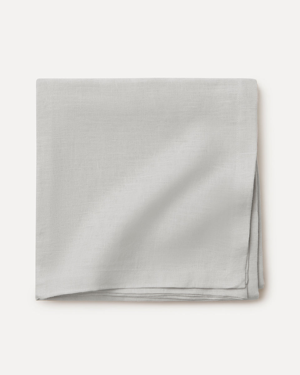 Linen Table Cloth Silver Grey