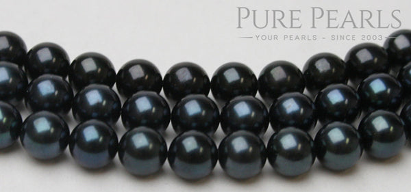 Akoya Black Pearls 