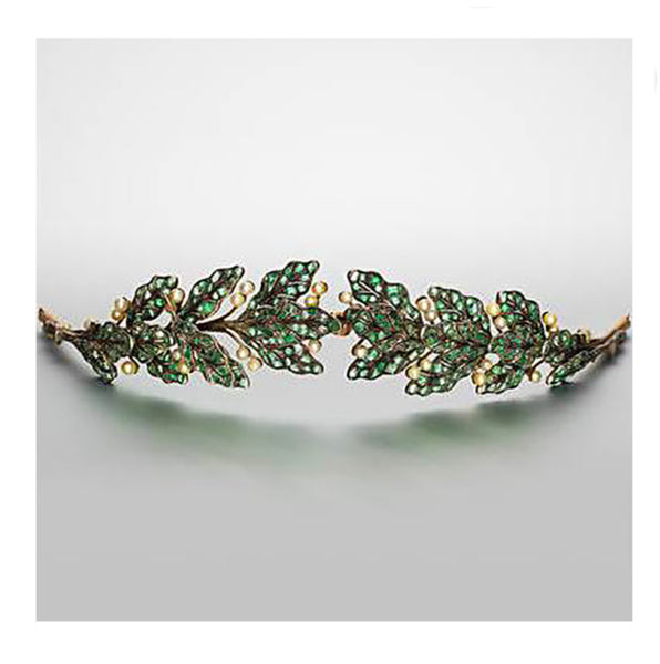 Tiara Pearl Emerald Natural 