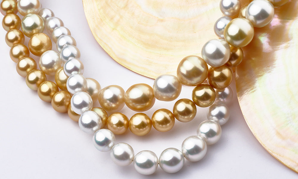 South Sea Pearl Necklaces Glamour Shot