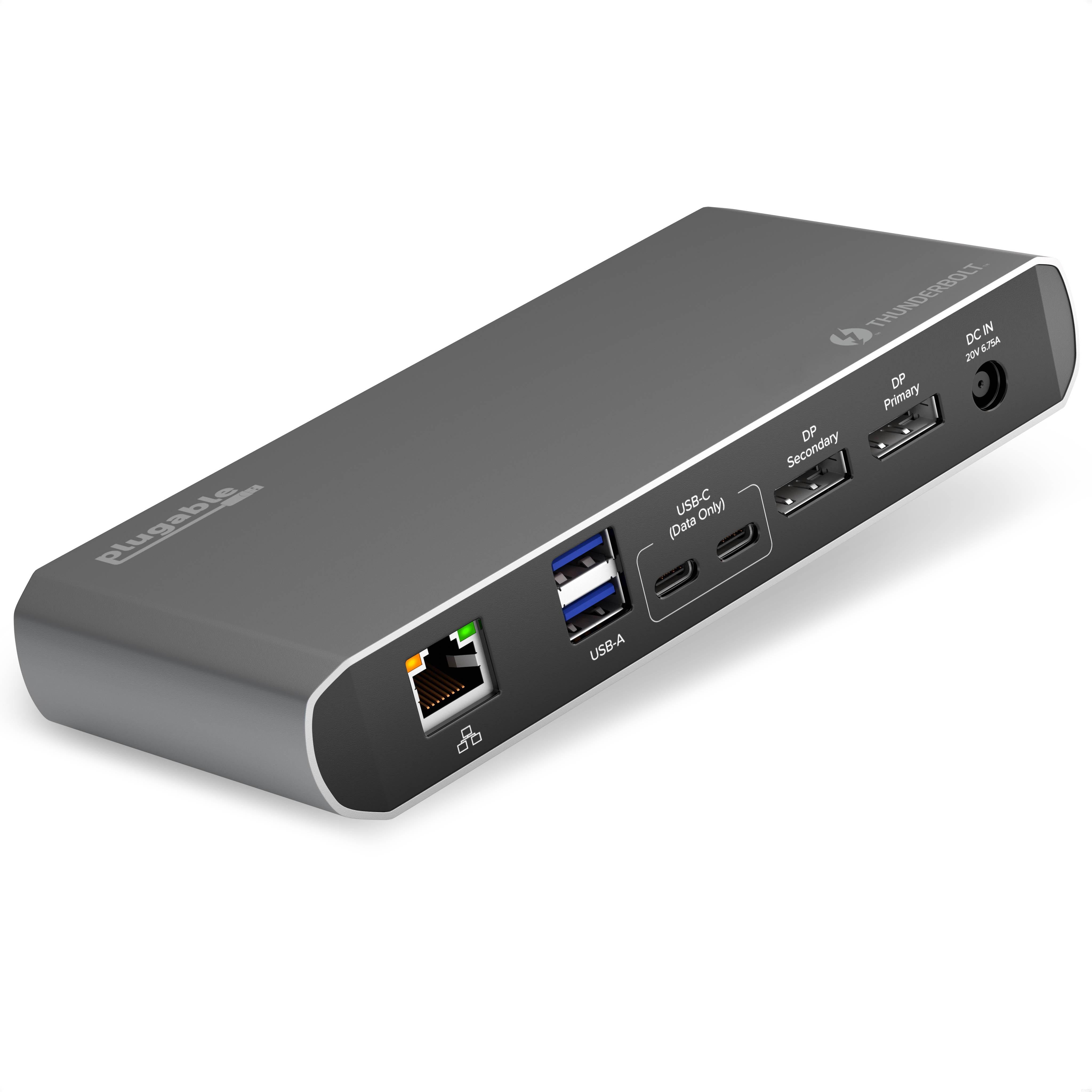Plugable Thunderbolt™ 3 and USB-C Dual Display Station with 60 – Plugable Technologies