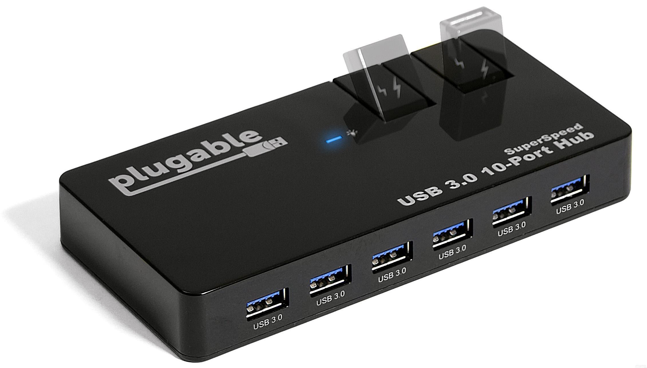 Plugable USB 3.0 Hub with 50W Power Adapter – Plugable Technologies