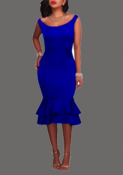 royal blue maxi dress plus size