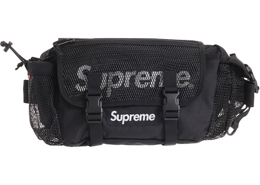 supreme black waist bag