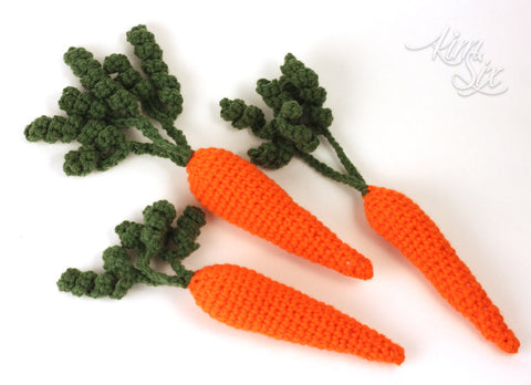 Crocheted Amigurumi Carrot Pattern