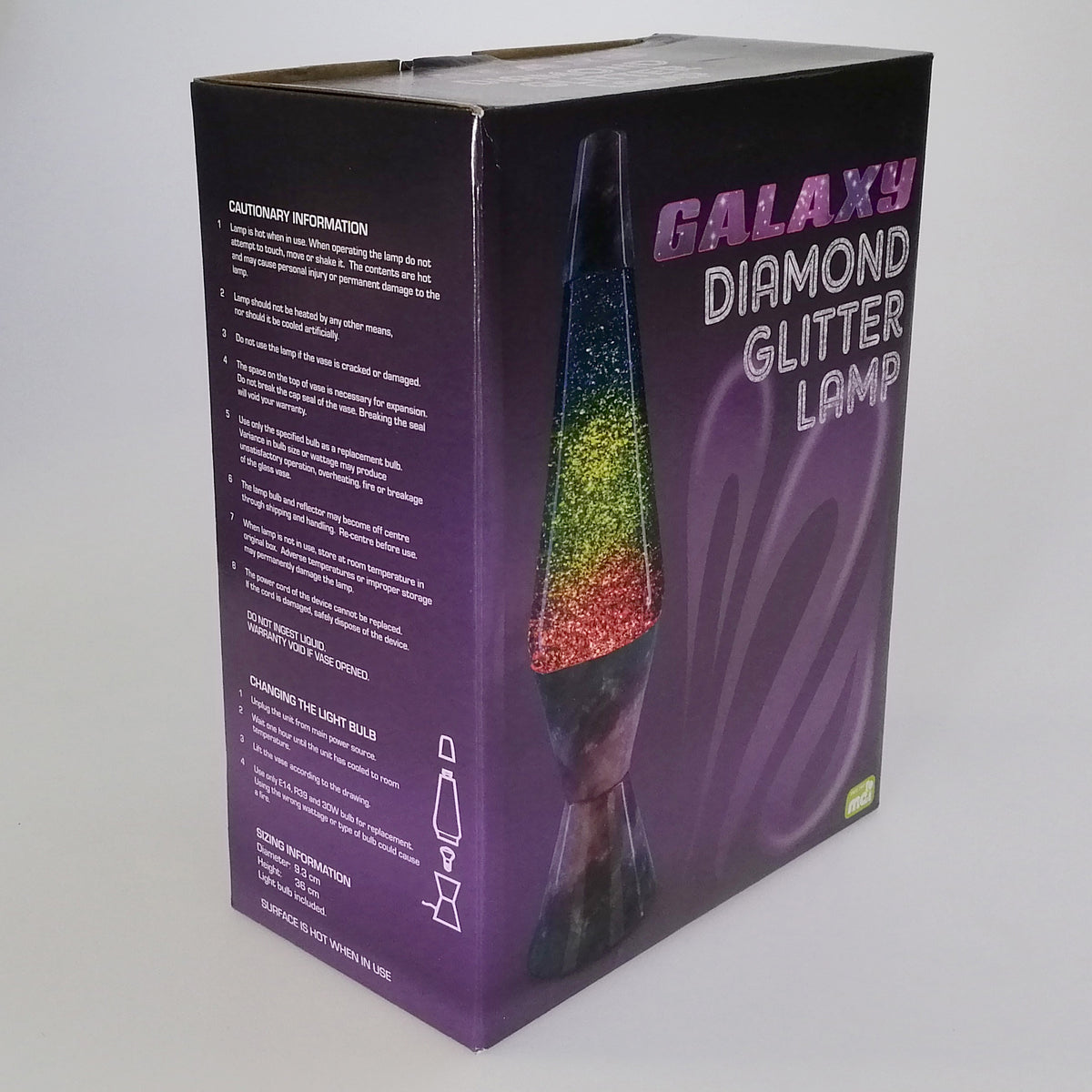 galaxy diamond glitter lamp