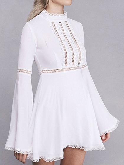 white lace babydoll dress