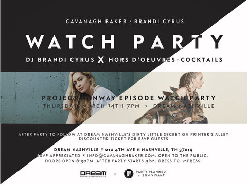 PROJECT RUNWAY WATCH PARTY