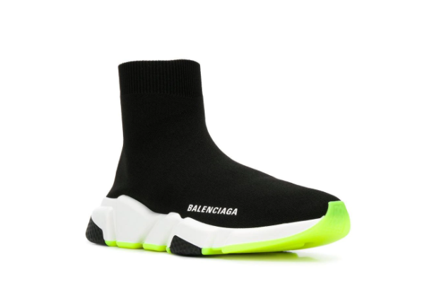 green balenciaga speed trainer