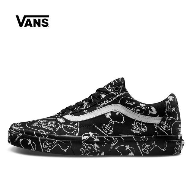 vans black and white peanuts