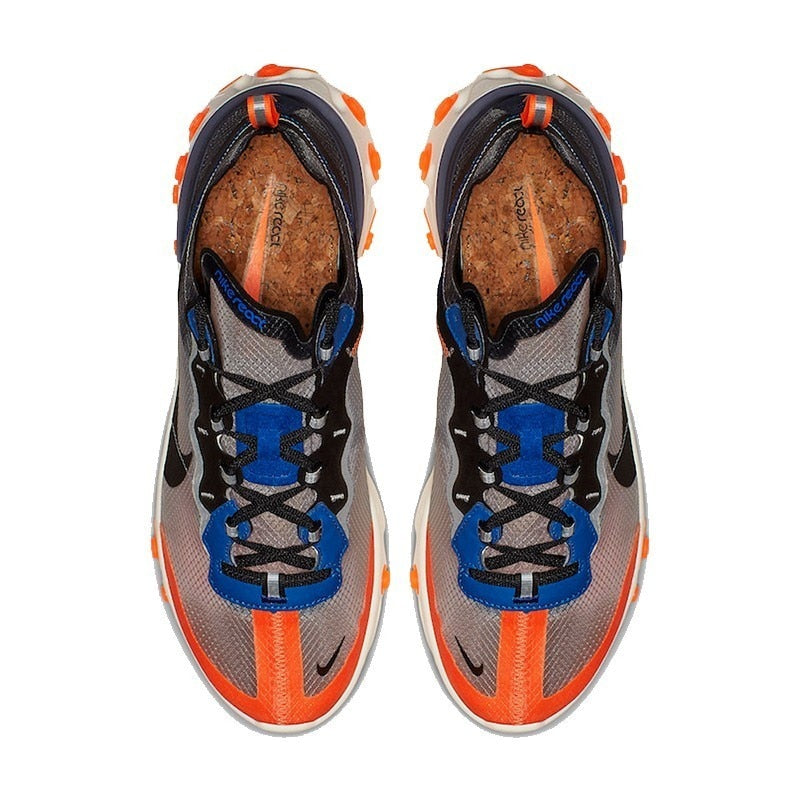 nike react orange and blue