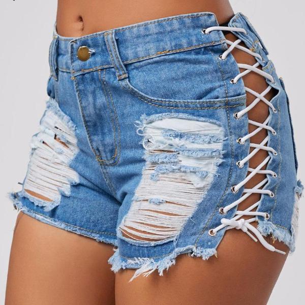 ripped jean shorts