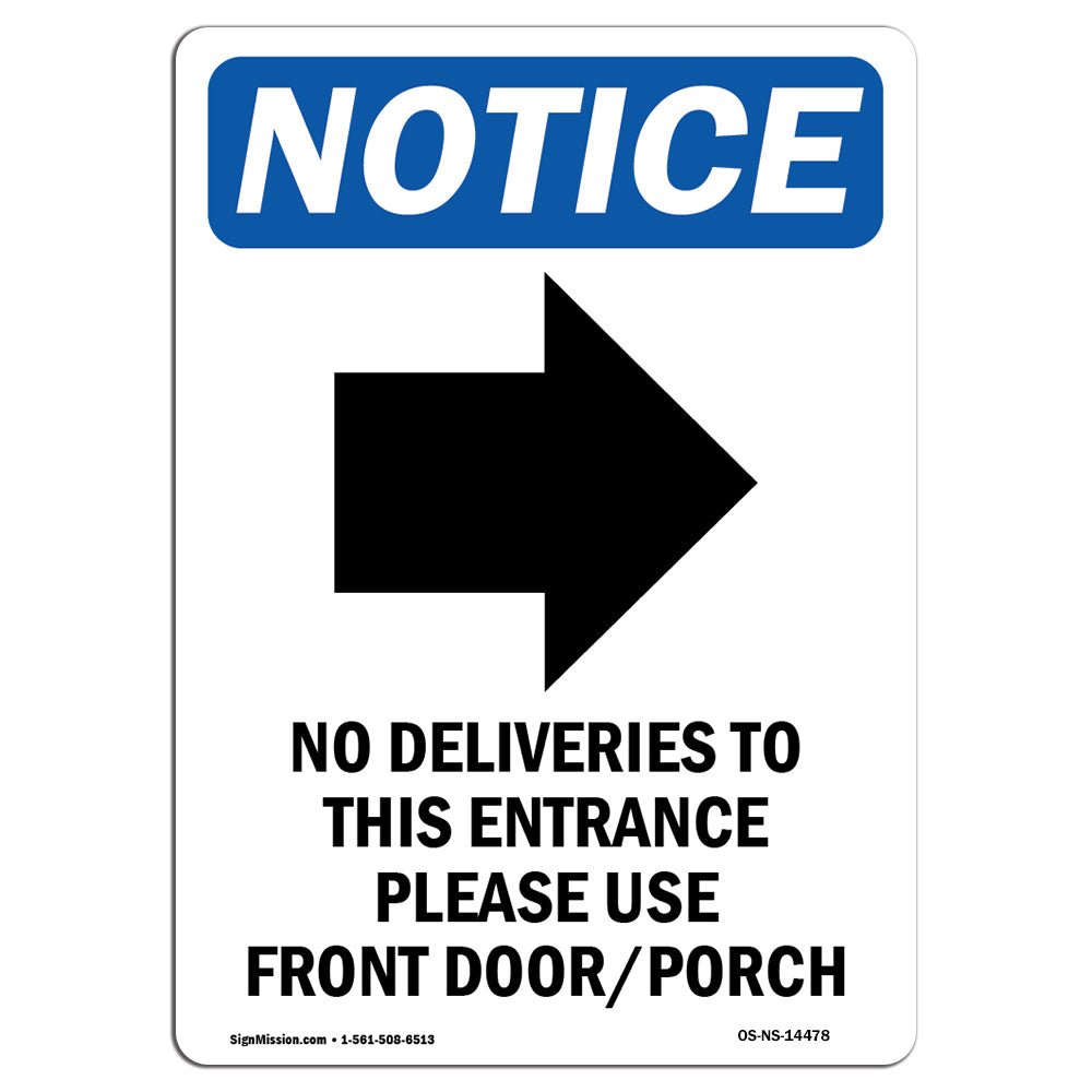 No Entry Please Use Other Door Pack Of 10 Poster Stic 1960