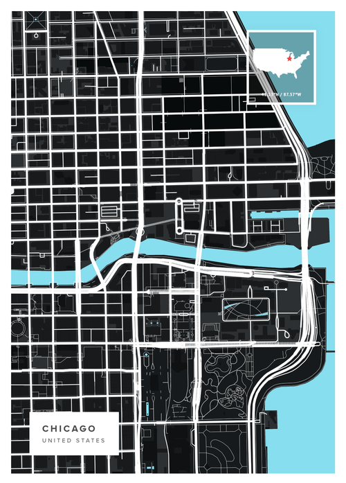 Chicago Map Poster