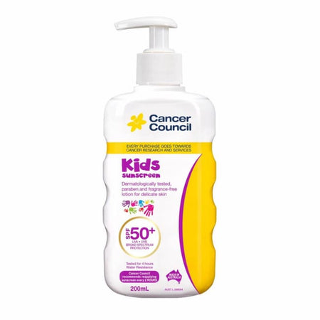 Cancer Council Kids Sunscreen SPF 50+ Pump 200ml