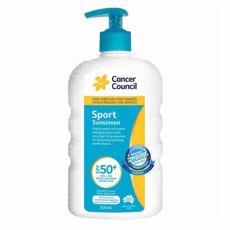 Cancer Council Sport Sunscreen SPF 50+ Pump 500ml