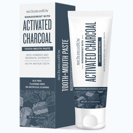 Schmidt's Tooth + Mouth Paste - Activated Charcoal With Wondermint